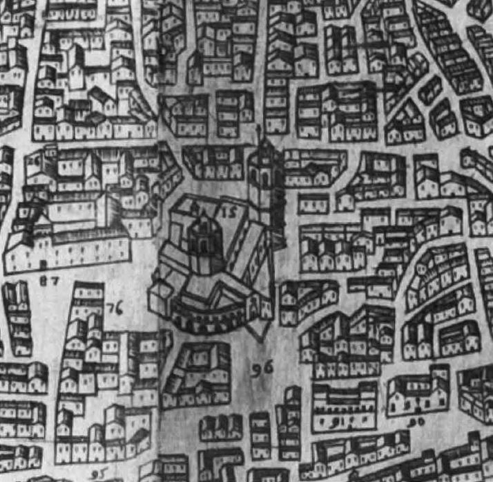 2.-Detalle del plano Nobilis ac regia civitas Valentiae in Hispania (1608) de Antonio Mancelli. Archivo Vaticano.1608